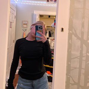 Maxwell black long sleeve shirt.